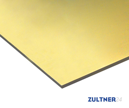 Alu-Blech EN-AW 5005A (AlMg1-C) 2,0x1250x2500 mm H14 light gold 15 my eloxiert ohne Folie