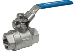 V4A Ball valve, female thread 2-piece 1/2" full bore PN 63 A-621 TLD