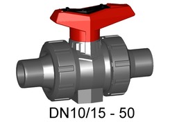 +GF+ PVC Ball valve Type 546 d= 25 mm solvent cement nozzle 161.546.723 EPDM